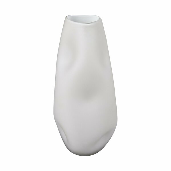 Elk Signature Dent Vase - Small White H0047-10986
